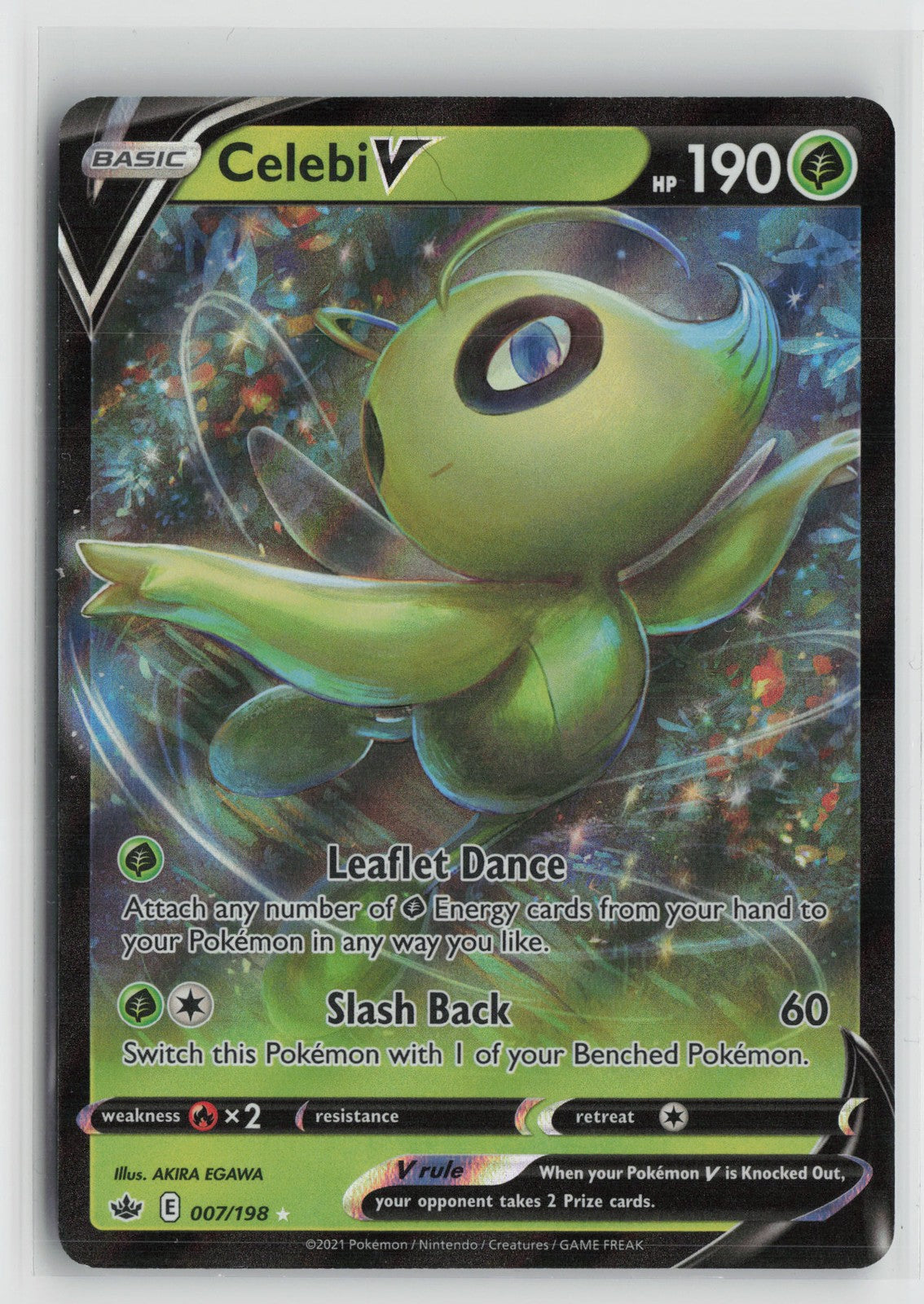 Celebi V Ultra Rare SWSH06: Chilling Reign 007/198 NM