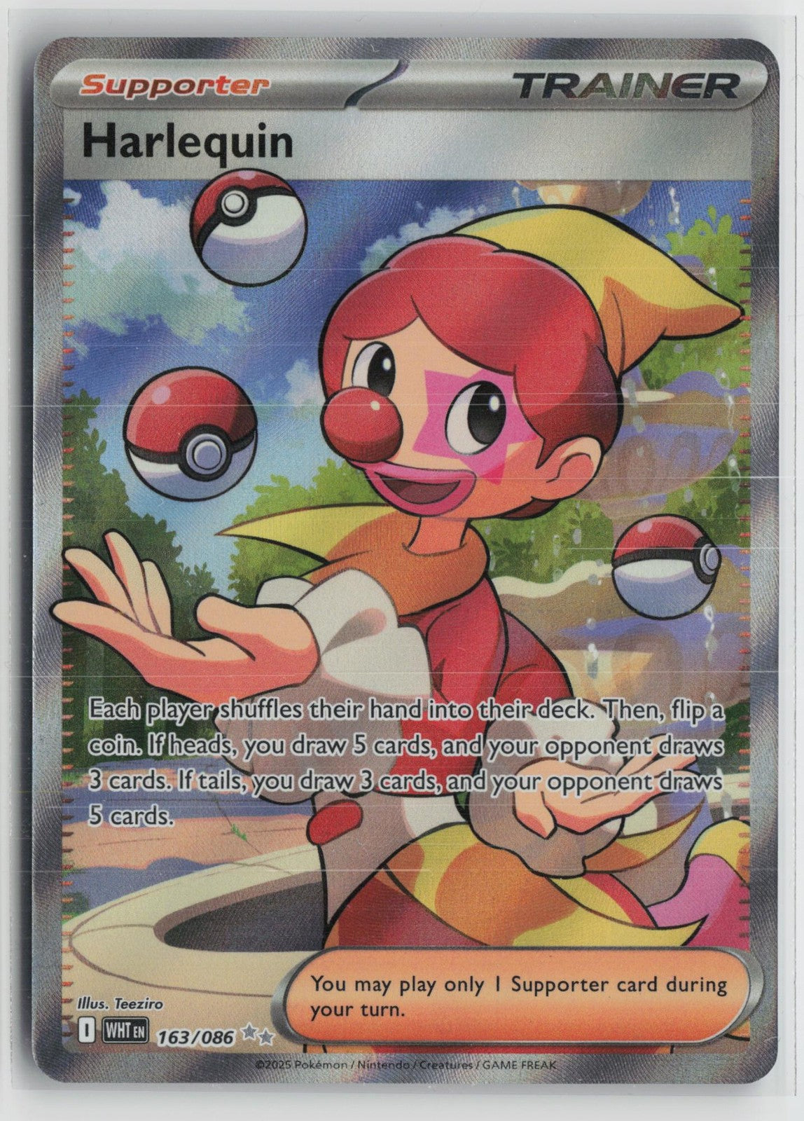 Harlequin 163/086 Ultra Rare White Flare Pokemon NM