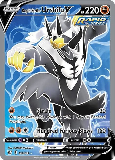 Rapid Strike Urshifu V 152/163 Battle Styles BST Ultra Rare Pokemon 2021