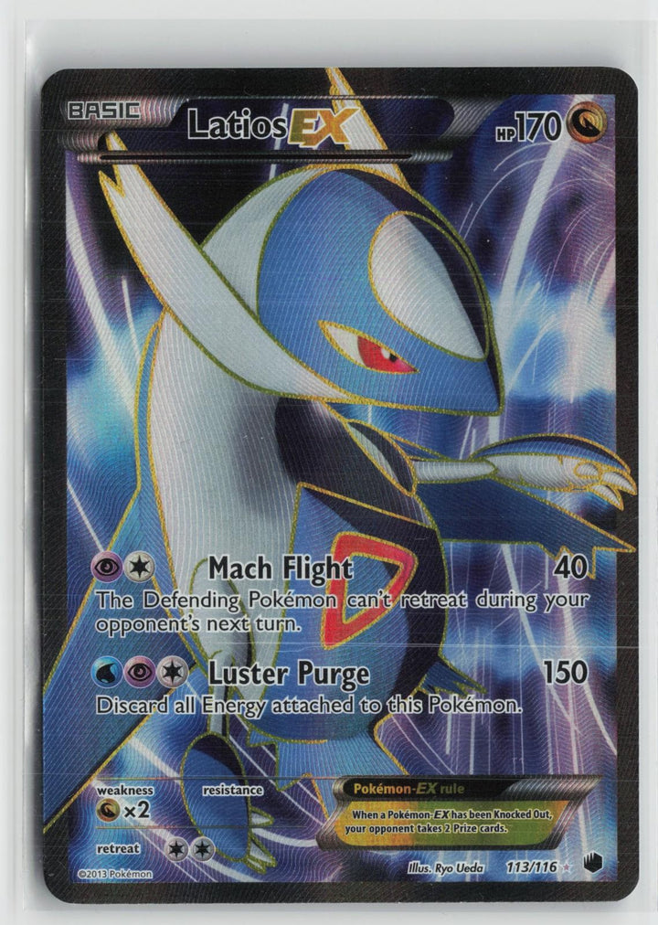 Latios EX 113/116 Ultra Rare Plasma Freeze Pokemon NM0