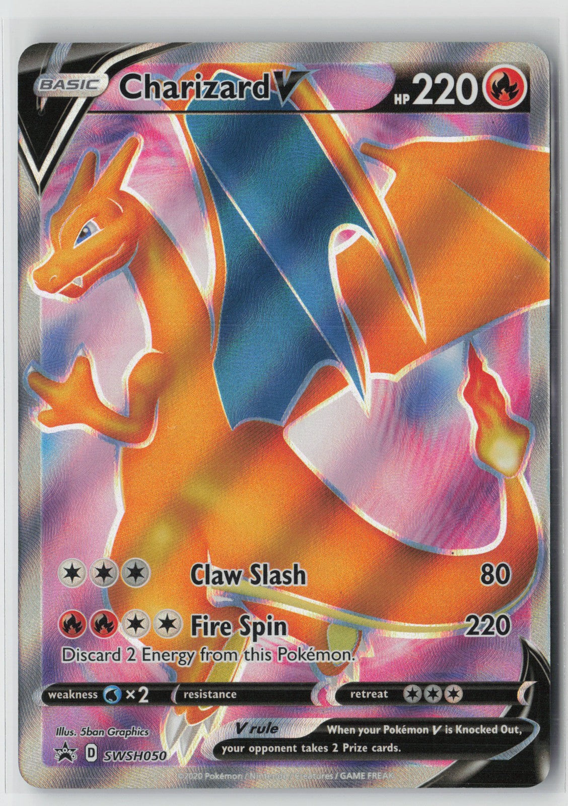 Charizard V - Promo SWSH: Sword & Shield Promo Cards SWSH050 NM