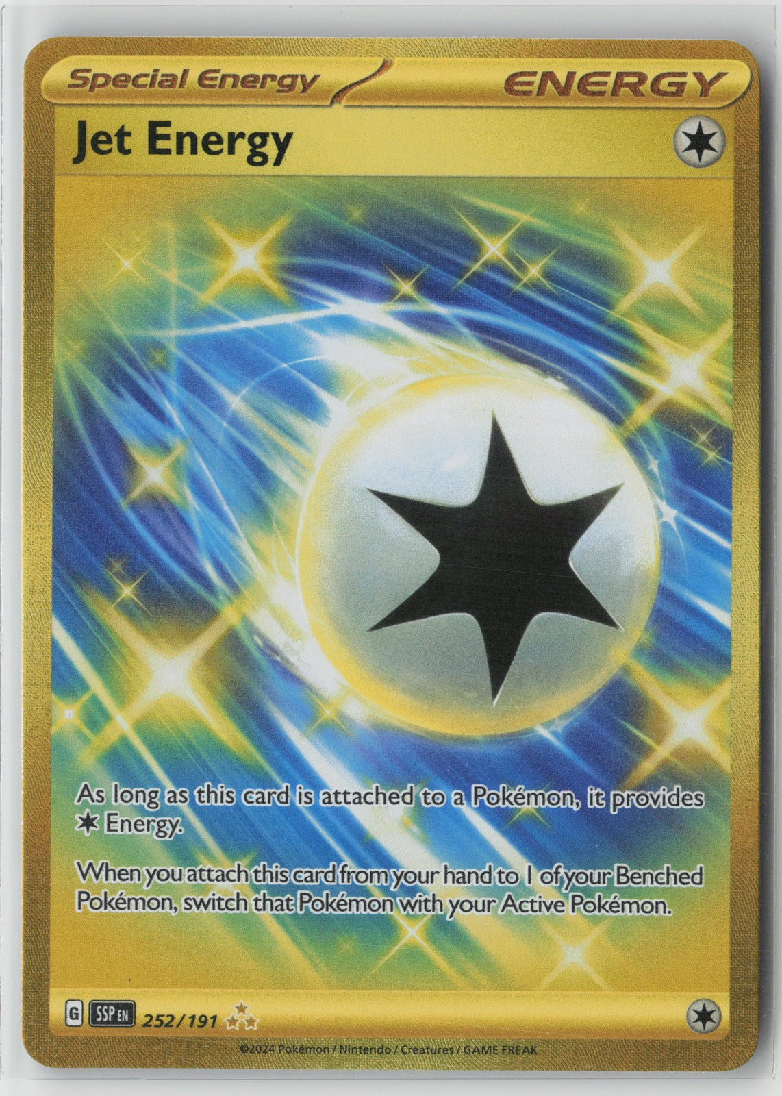 Jet Energy Hyper Rare SV08: Surging Sparks 252/191 NM