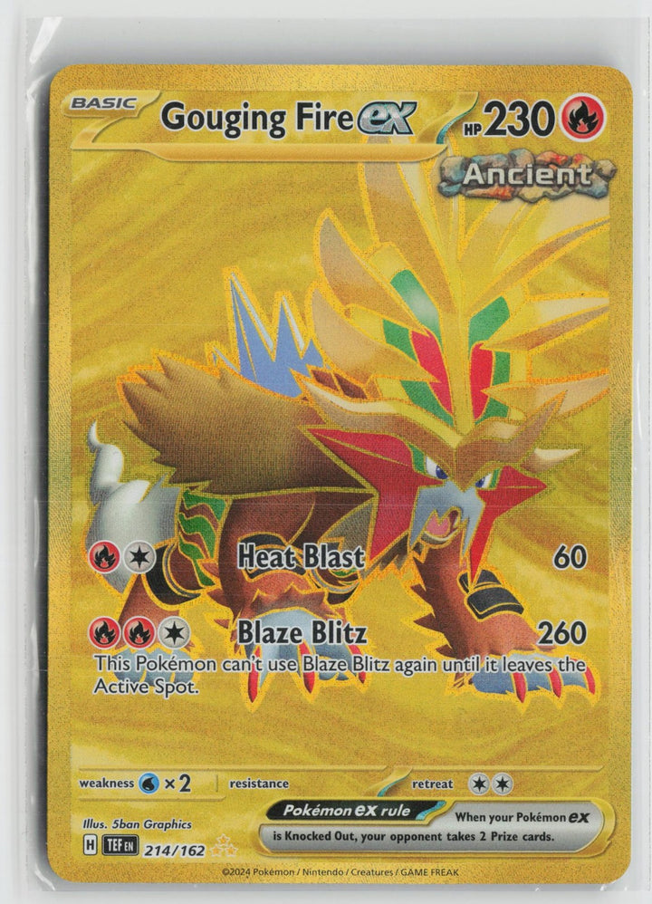 Gouging Fire ex 214/162 Hyper Rare Temporal Forces Pokemon NM0