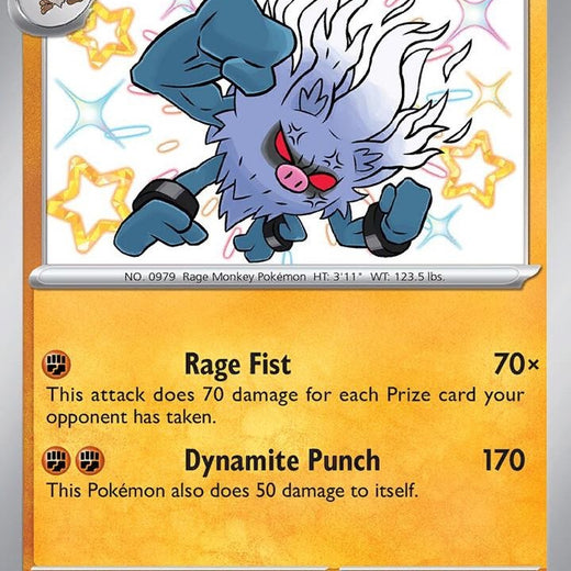 Annihilape 171/091 Paldean Fates PAF Shiny Rare Near Mint Pokemon 2024