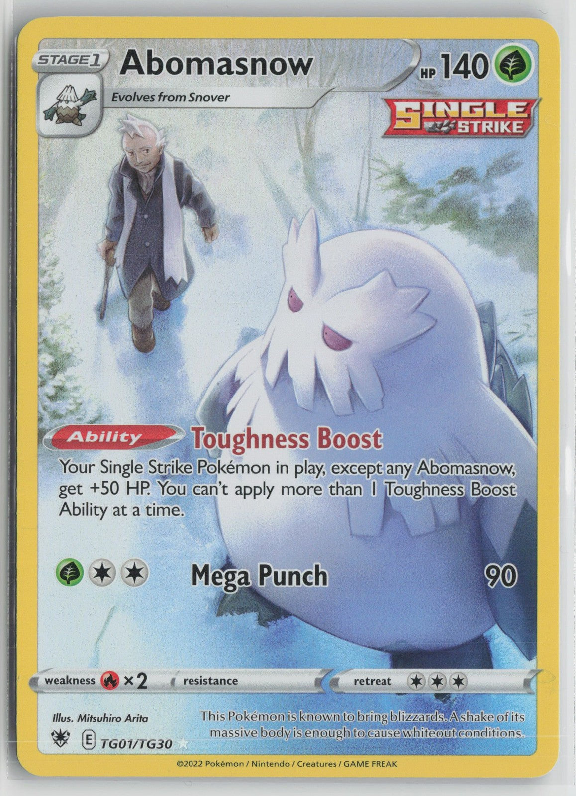 Abomasnow TG01/TG30 Holo Astral Radiance Trainer Gallery Pokemon NM