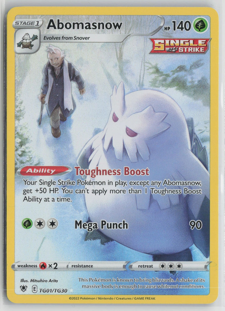 Abomasnow TG01/TG30 Holo Astral Radiance Trainer Gallery Pokemon NM0