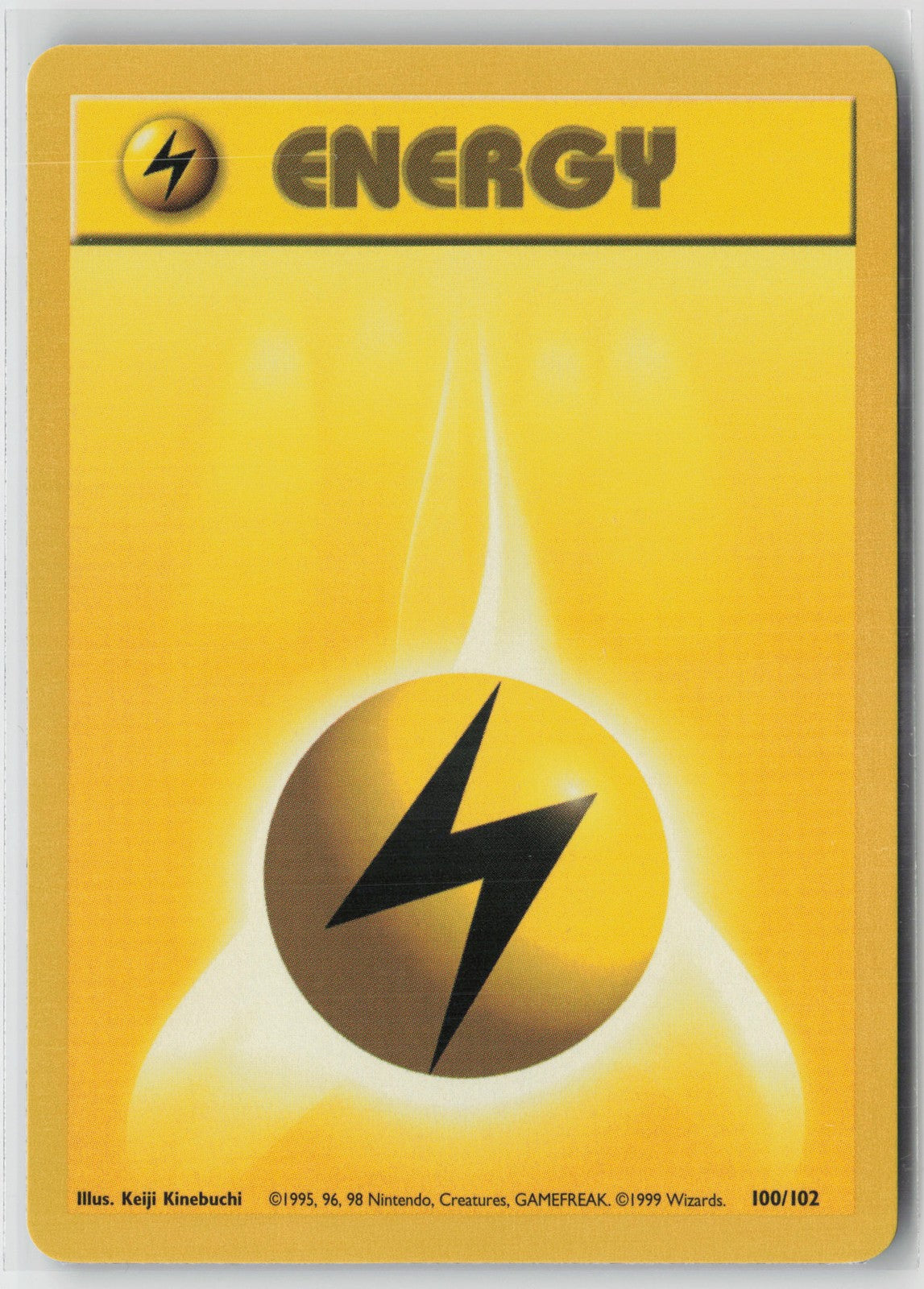 Lightning Energy Common Base Set (Shadowless) 100/102 NM