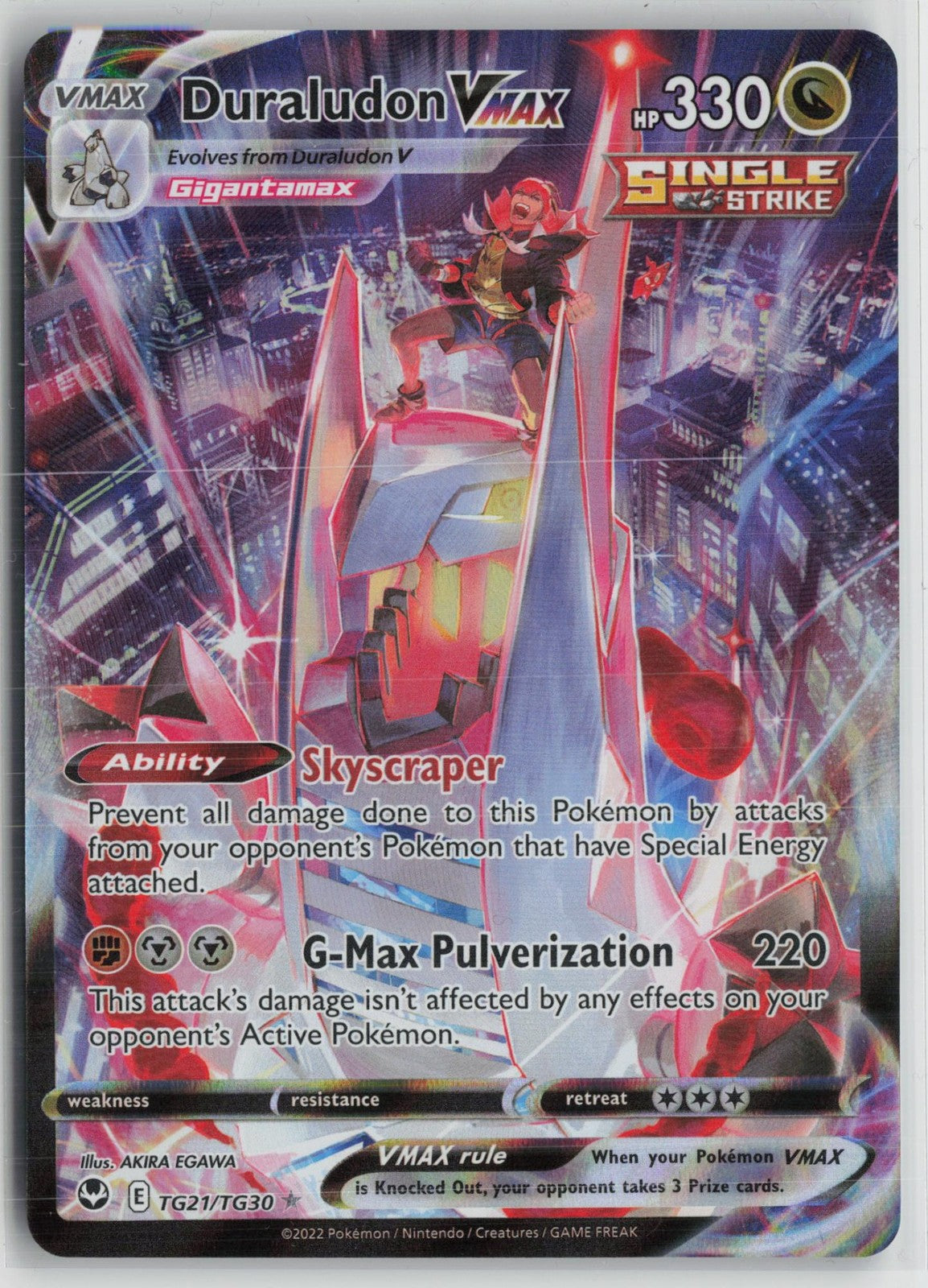 Duraludon VMAX TG21/TG30 Holo Silver Tempest Trainer Gallery Pokemon NM