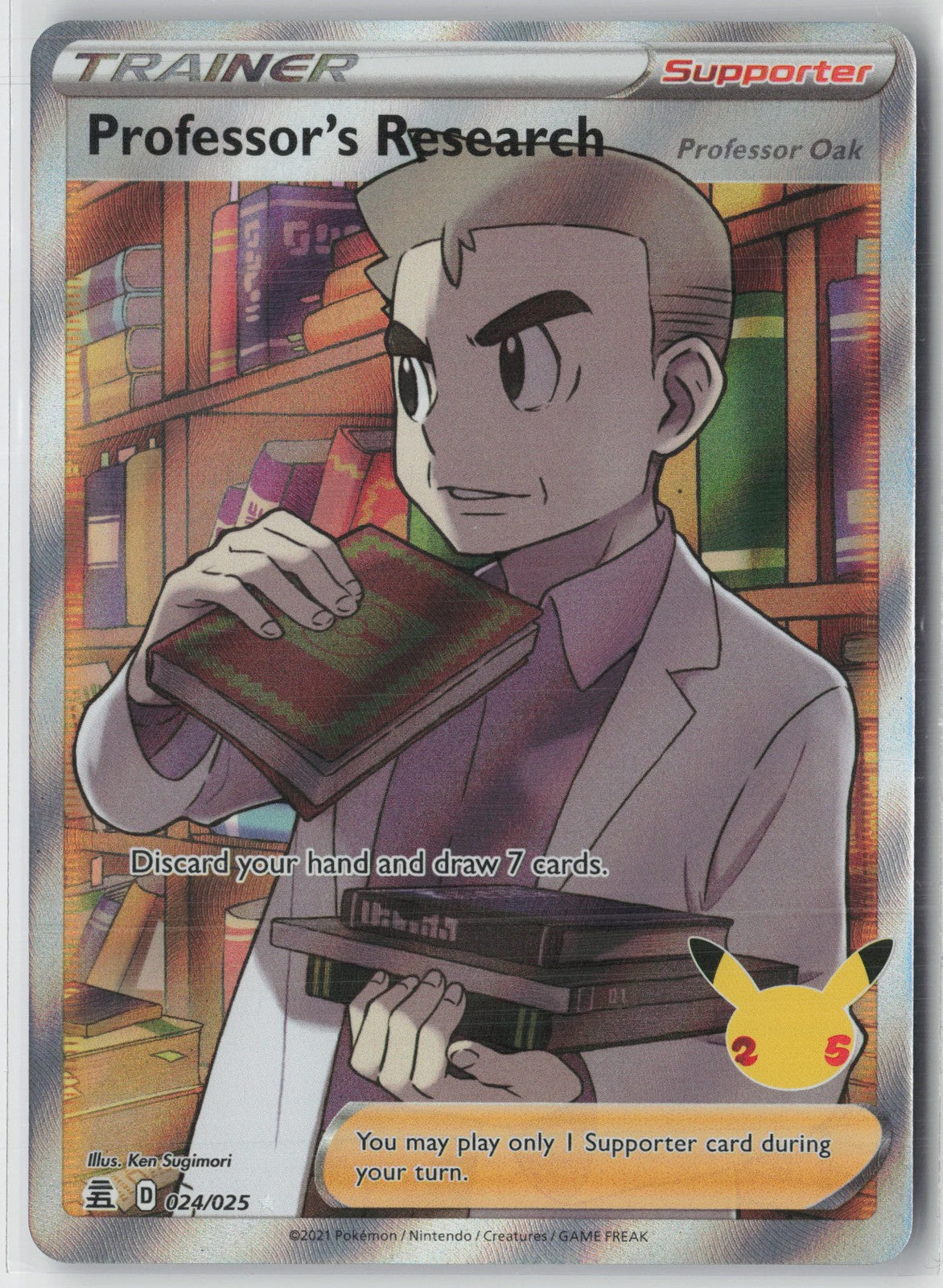 Professor's Research (Full Art) Ultra Rare Celebrations 024/025 NM