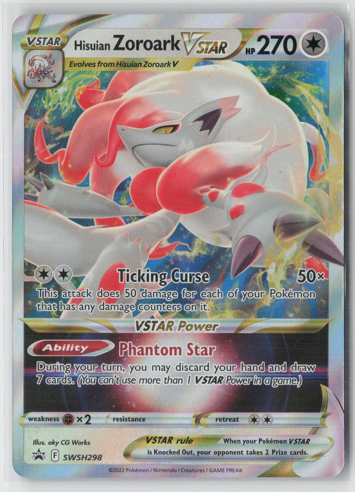 Hisuian Zoroark VSTAR Promo SWSH: Sword & Shield Promo Cards SWSH298 NM