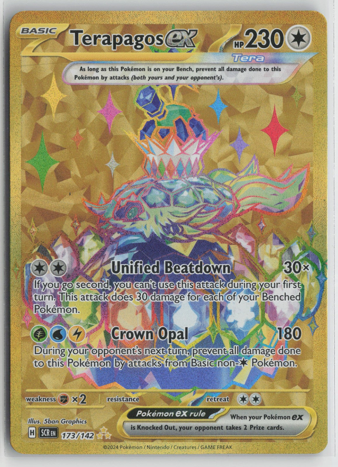 Terapagos ex - Hyper Rare SV07: Stellar Crown 173/142 NM