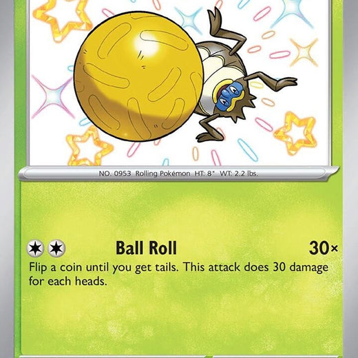 Rellor 108/091 Paldean Fates PAF Shiny Rare Near Mint Pokemon 2024