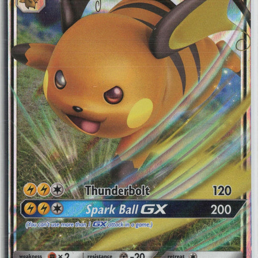 Raichu GX - SM213 Holo Promo Sun & Moon Promo Pokemon NM0