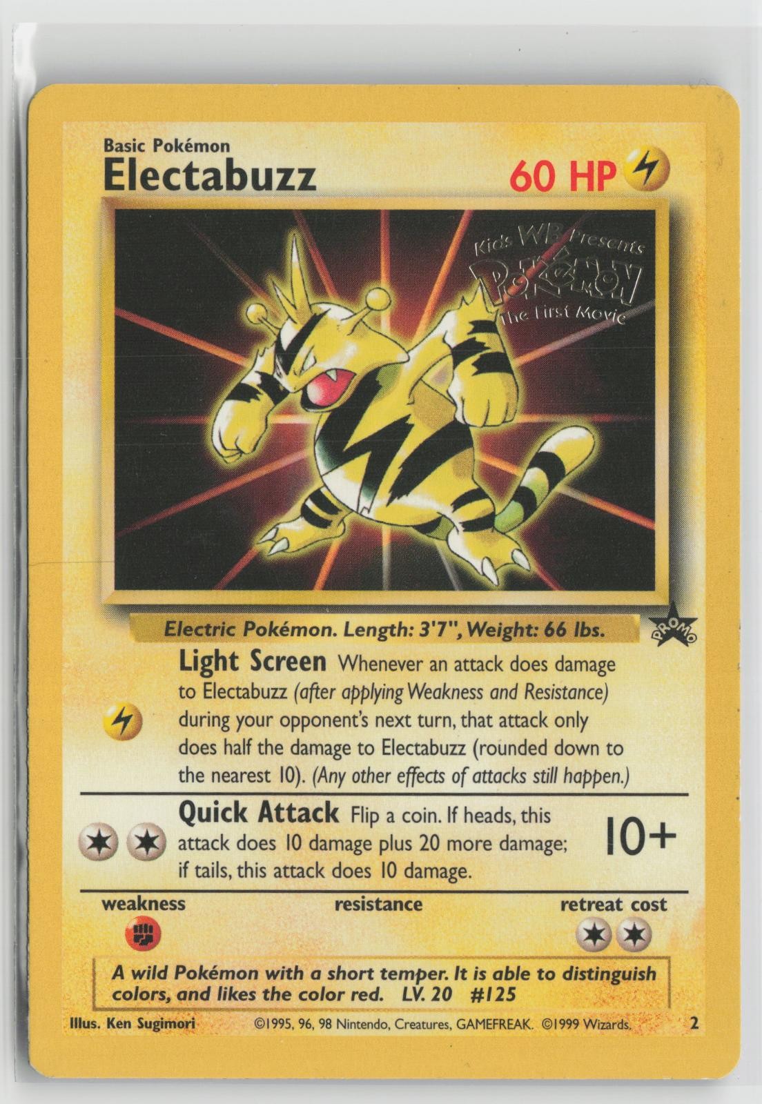 Electabuzz 2 Promo Wizards Black Star Promos Pokemon LP