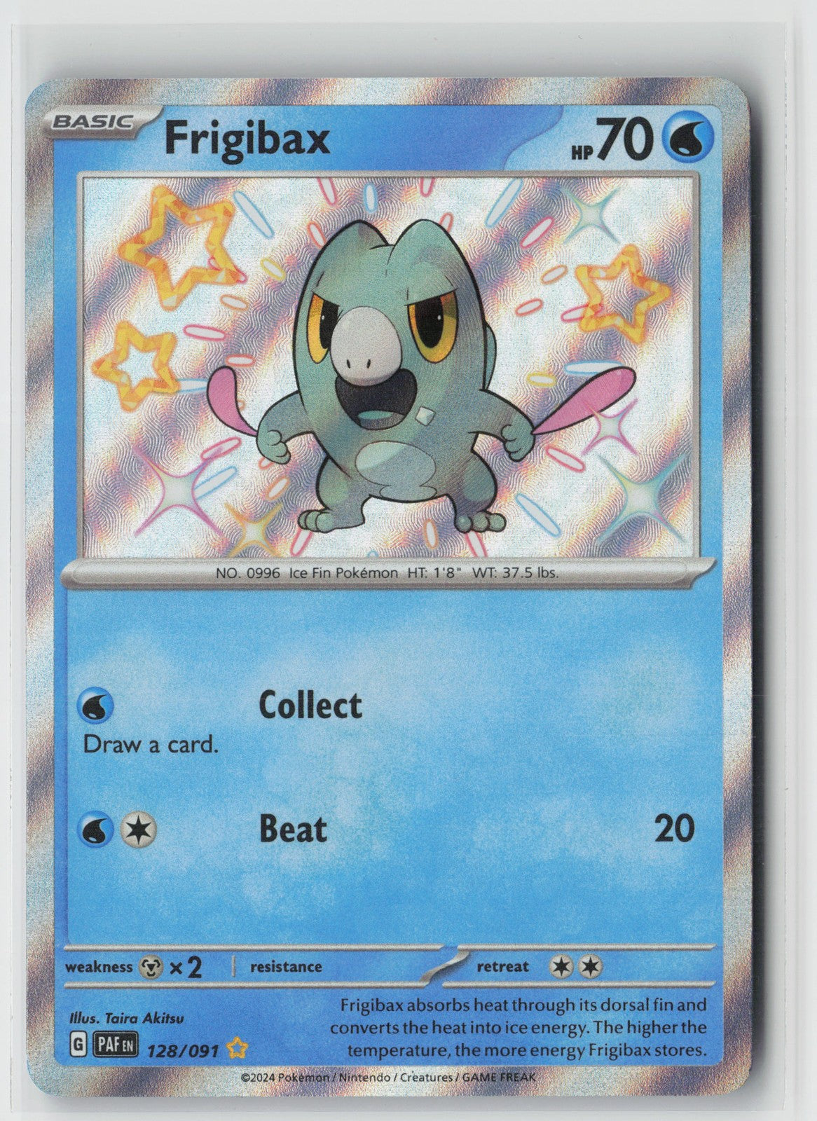 Frigibax - Shiny Rare SV: Paldean Fates 128/091 NM