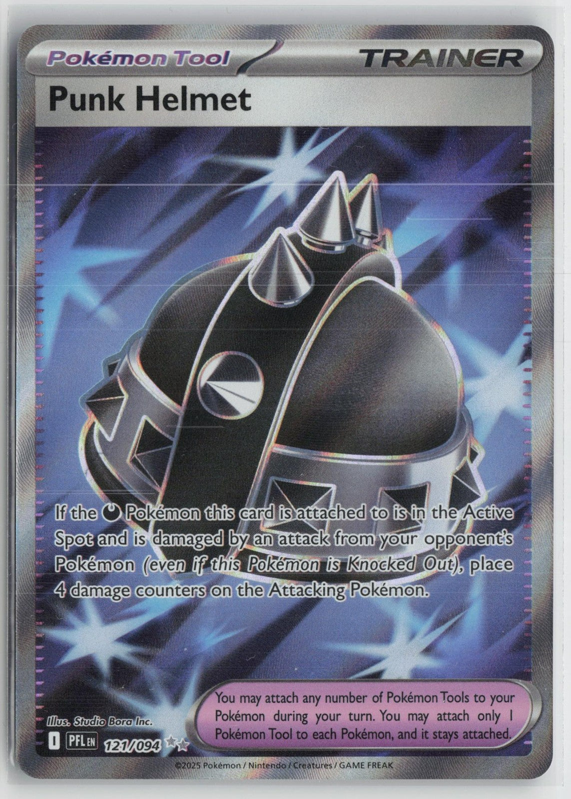 Punk Helmet 121/094 Ultra Rare Phantasmal Flames Pokemon NM