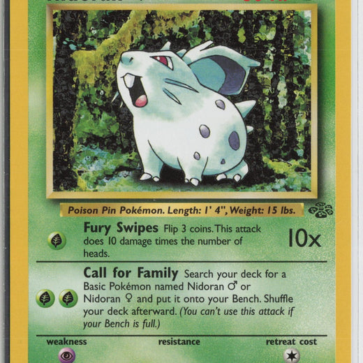 Nidoran F 57/64 Common Jungle Pokemon NM0