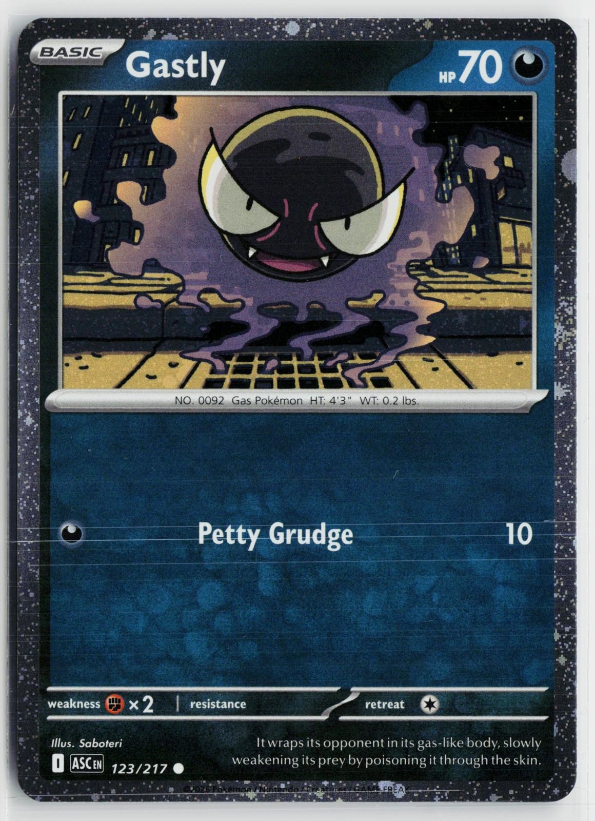 Gastly (Cosmos Holo) 123/217 Miscellaneous Cards & Products NM C Pokemon