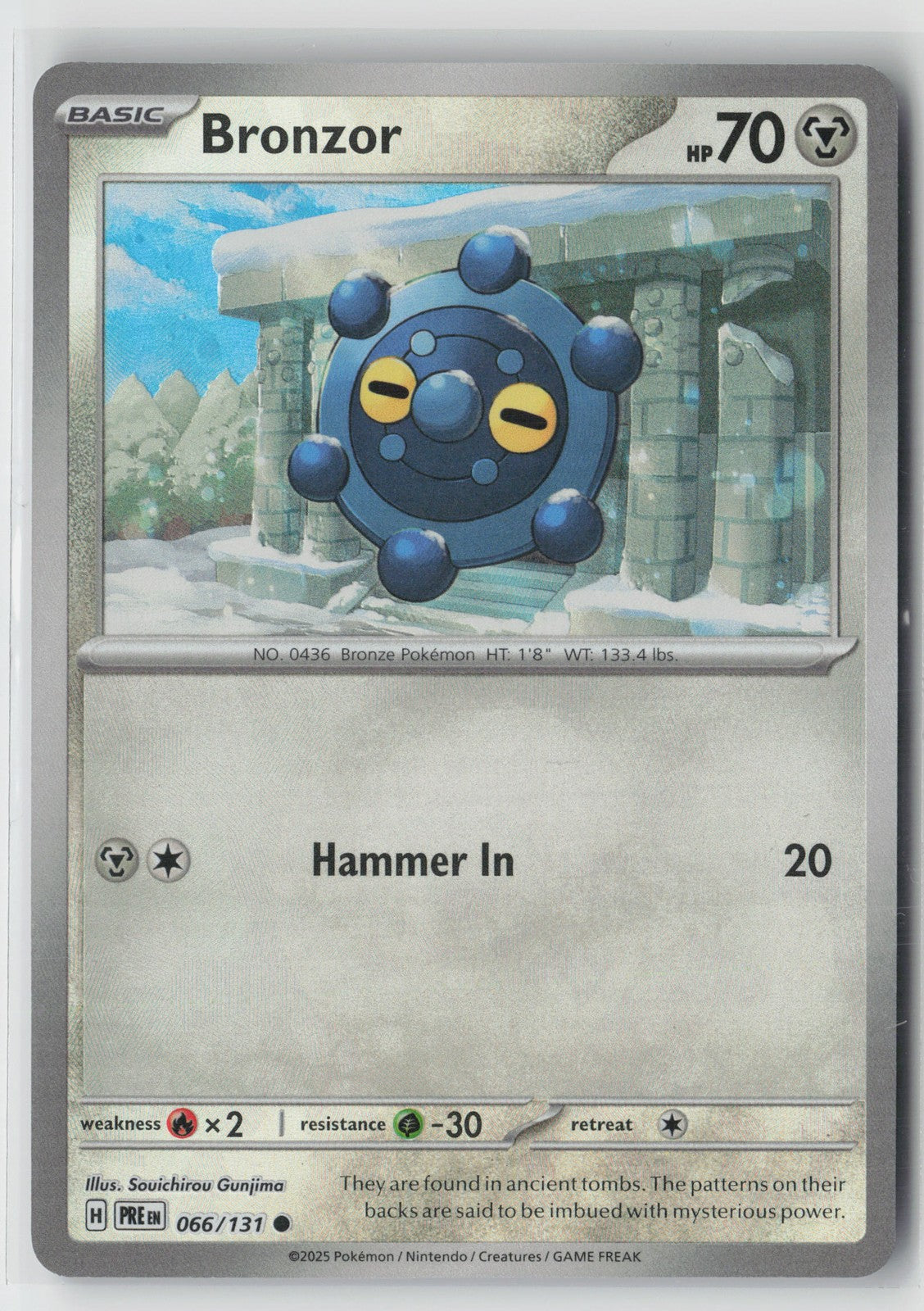 Bronzor (Poke Ball Pattern) Common SV: Prismatic Evolutions 066/131 NM