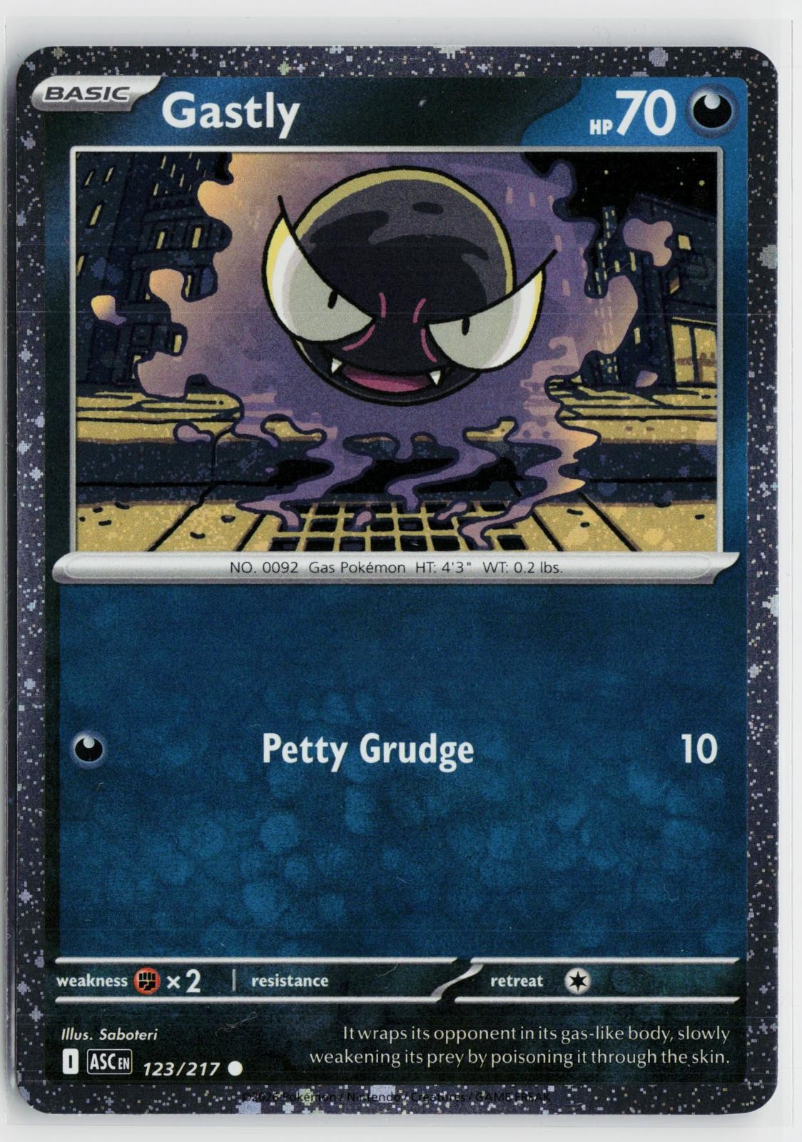Gastly (Cosmos Holo) 123/217 Miscellaneous Cards & Products NM C Pokemon
