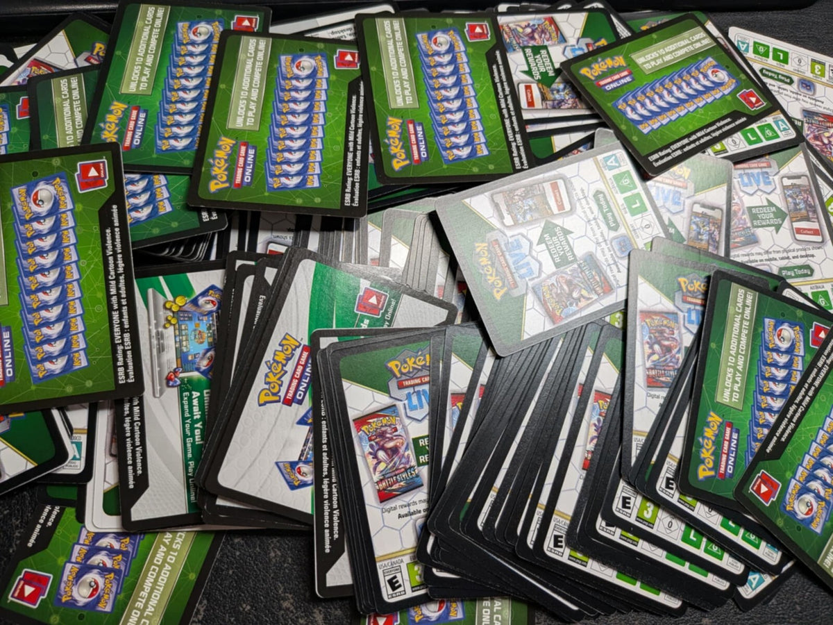 Pokemon TCG Online live Code Card Un-Used Codes x1000 random mix XY - SV SWSH SM