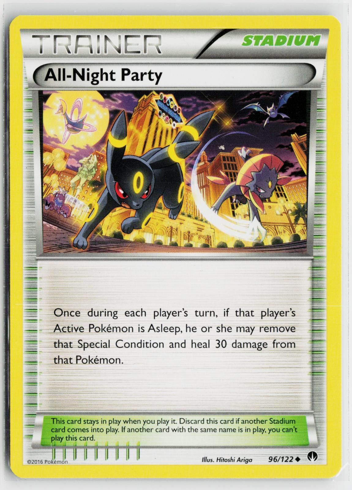 All-Night Party 96/122 BREAKpoint NM UC Pokemon