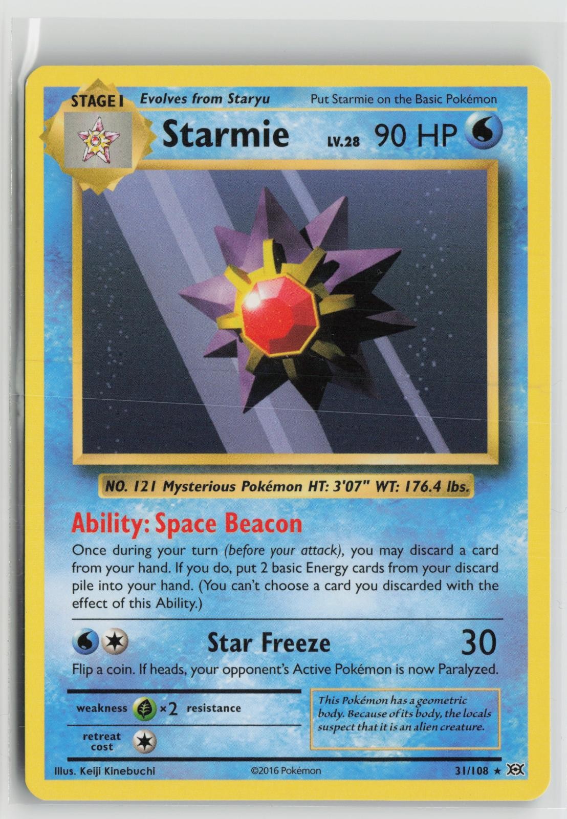 Starmie 31/108 Rare Evolutions Pokemon NM