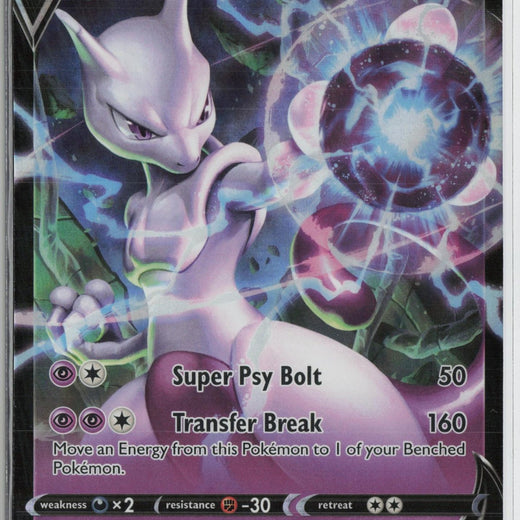 Mewtwo V 030/078 Holo V Rare Pokemon GO Pokemon NM0