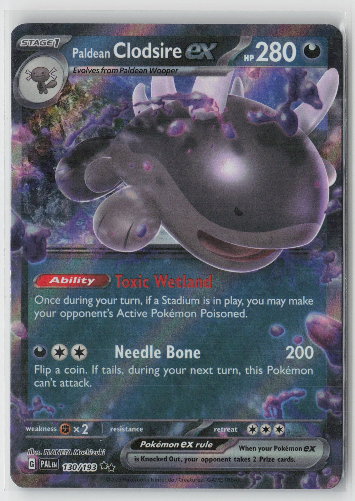 Paldean Clodsire ex Double Rare SV: Paldean Fates 059/091 NM