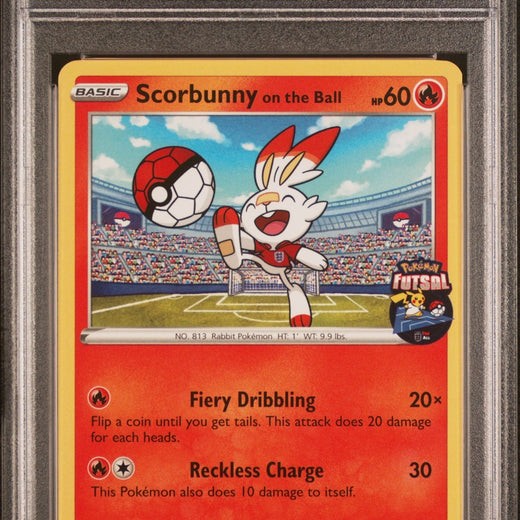 Scorbunny On The Ball 004 Futsal Pokemon PSA 100