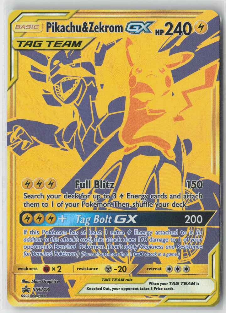Pikachu & Zekrom GX Promo SM Promos SM248 NM0