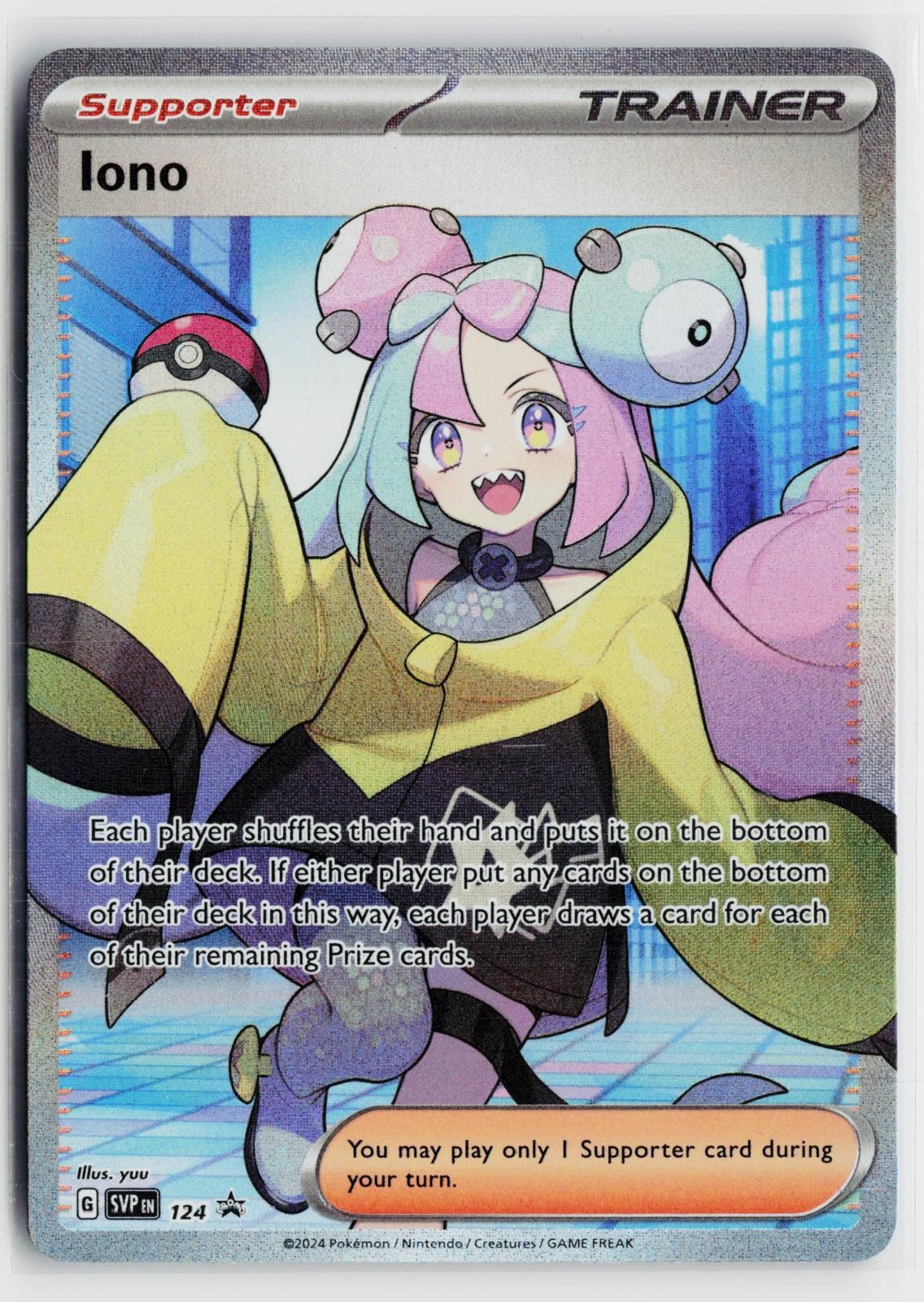 Iono 124 Scarlet & Violet Promo NM Holo P Pokemon