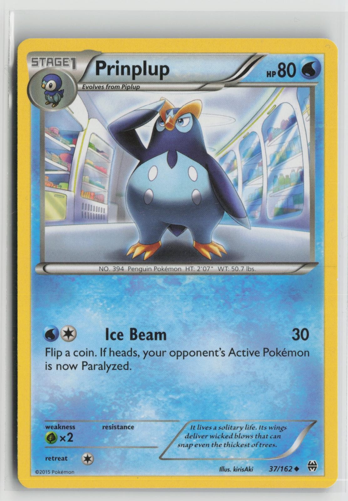 Prinplup 37/162 Uncommon BREAKthrough Pokemon NM