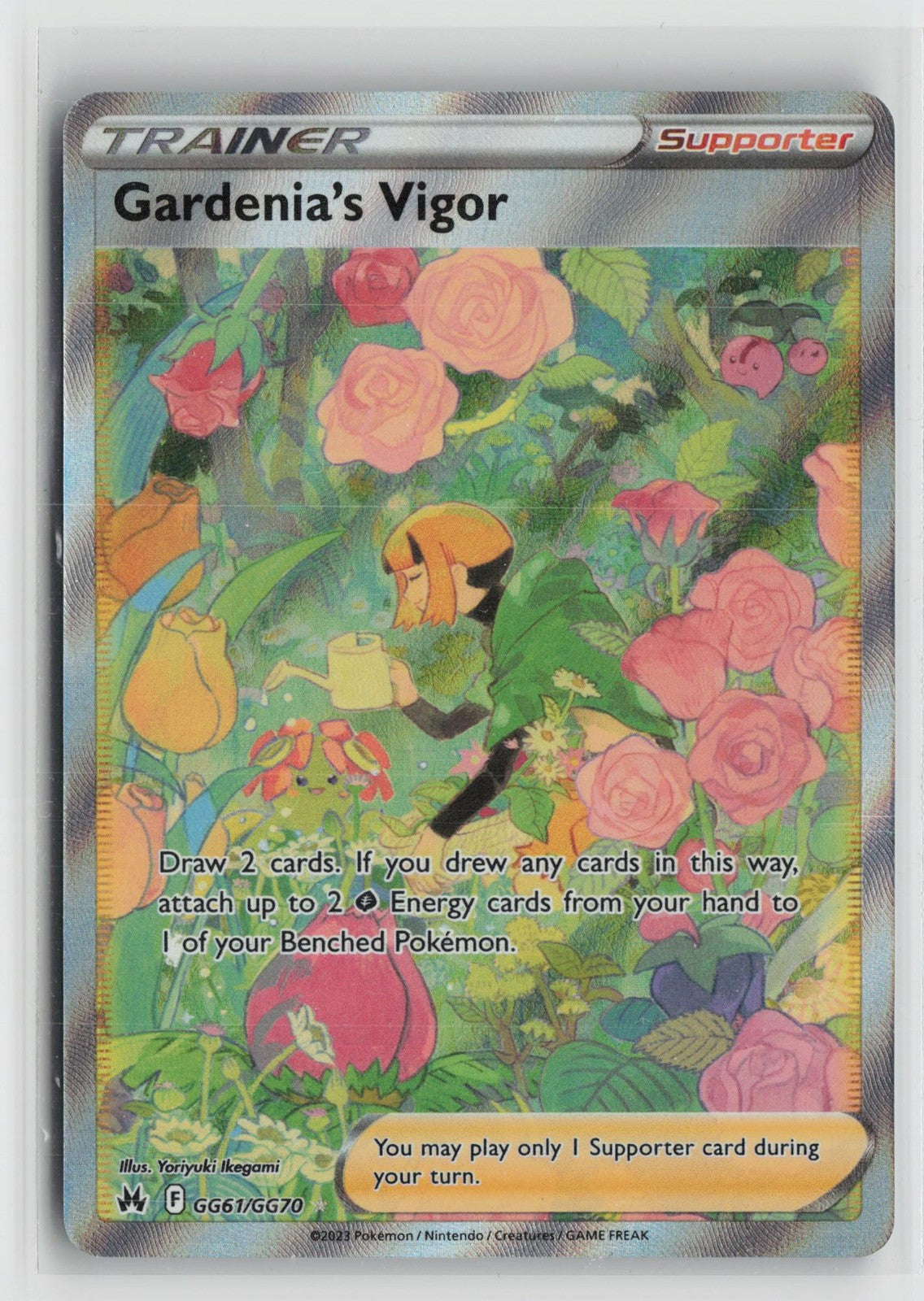 Gardenia's Vigor GG61/GG70 Ultra Rare Crown Zenith Galarian Gallery Pokemon NM