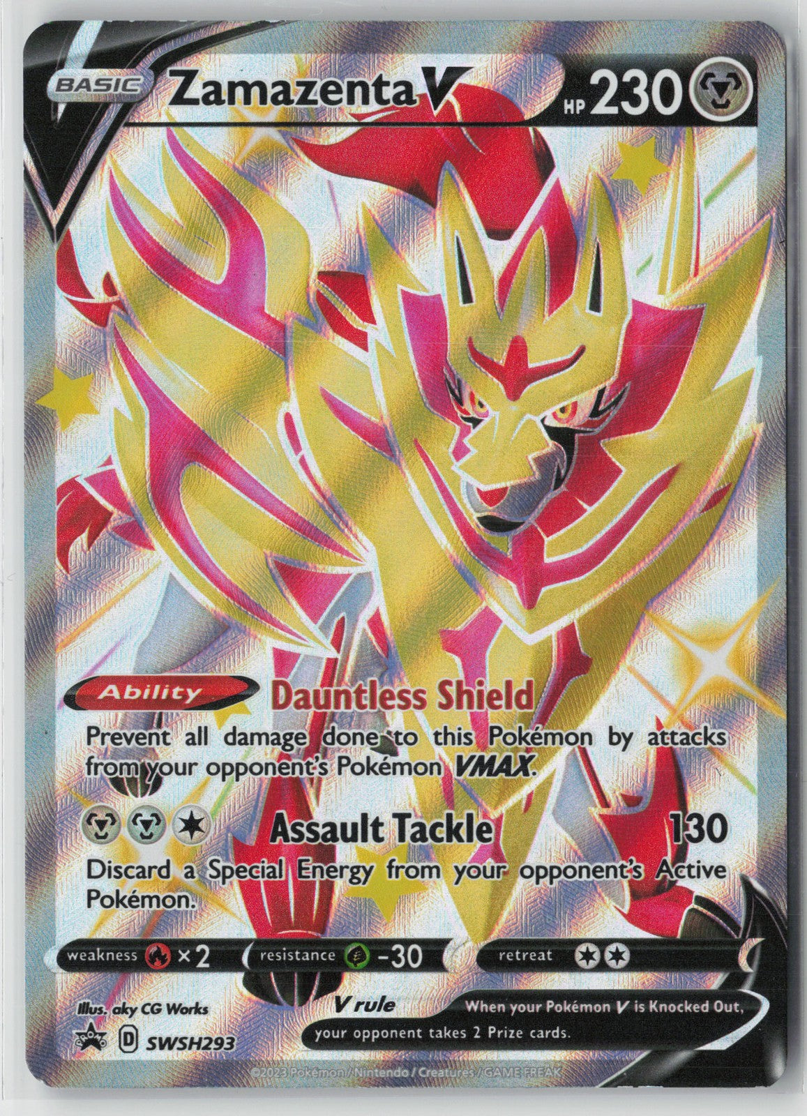 Zamazenta V (Shiny) - Promo SWSH: Sword & Shield Promo Cards SWSH293 NM