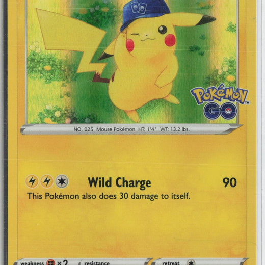 Pikachu 028/078 Holo Rare Pokemon GO Pokemon NM0