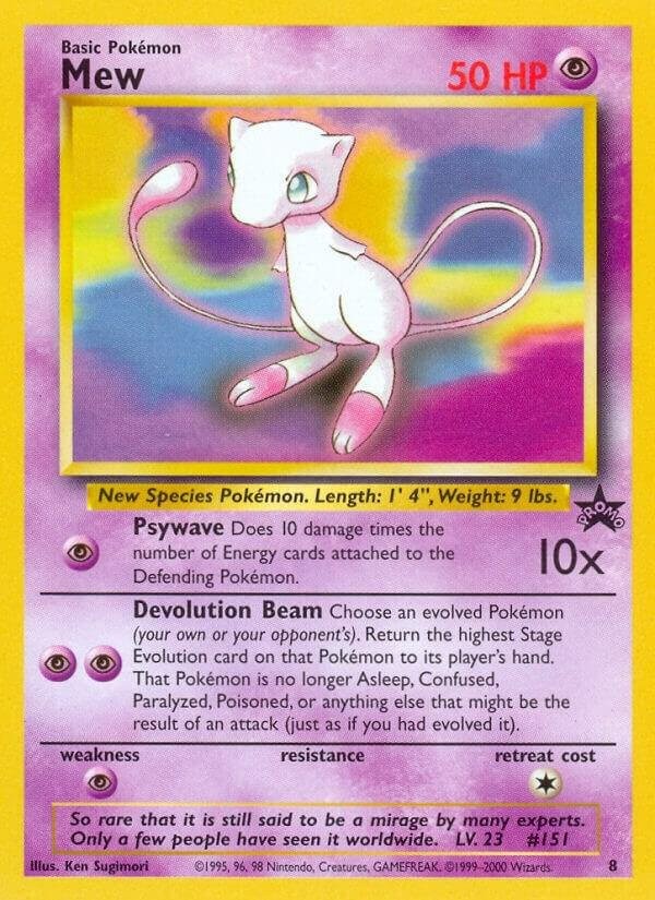 Mew 8 Wizards Black Star Promos Promos Promo mint 8 Pokemon