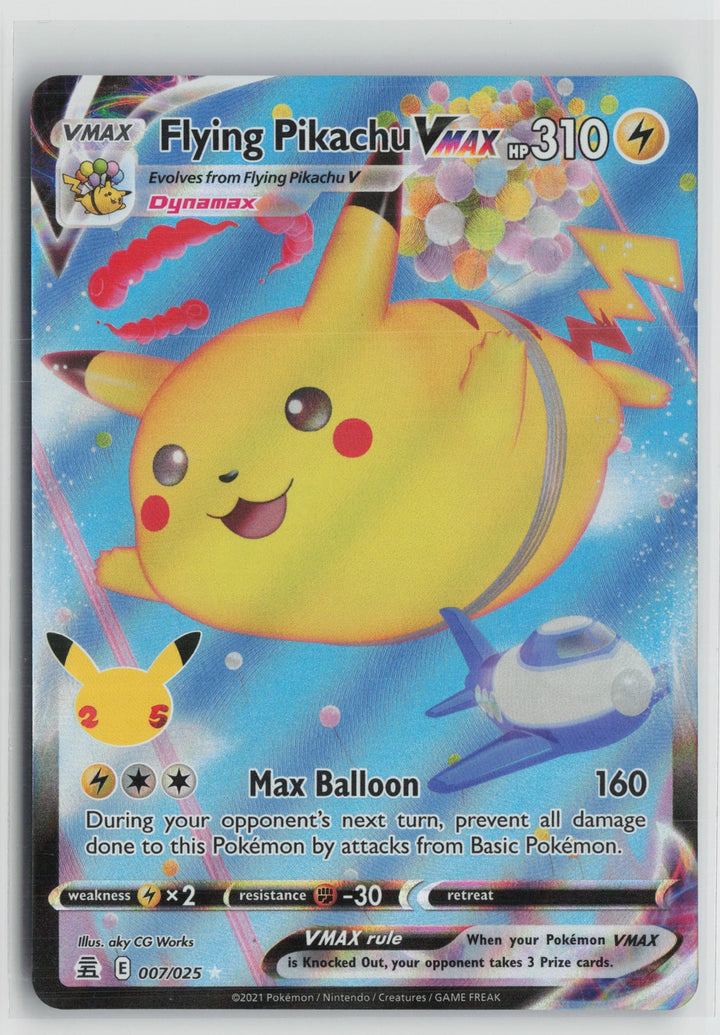 Flying Pikachu VMAX Ultra Rare Celebrations 007/025 NM0