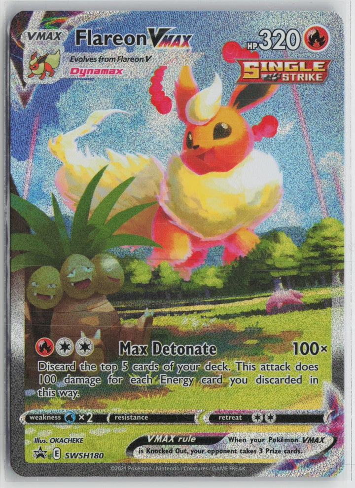 Flareon VMAX SWSH180 Holo Promo Sword & Shield Promo Pokemon NM0