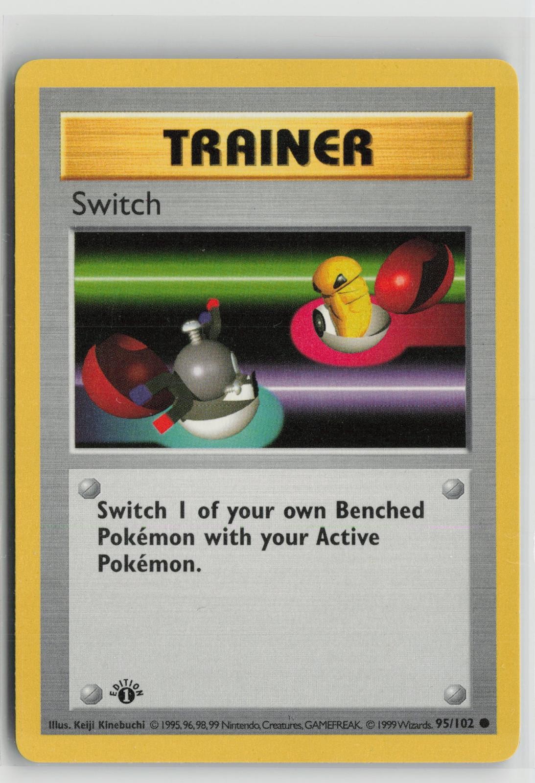 Switch 95/102 Common Base Set Unlimited Pokemon NM