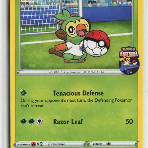 Grookey on the Ball 3/5 Pokemon Futsal Collection Pokemon NM0