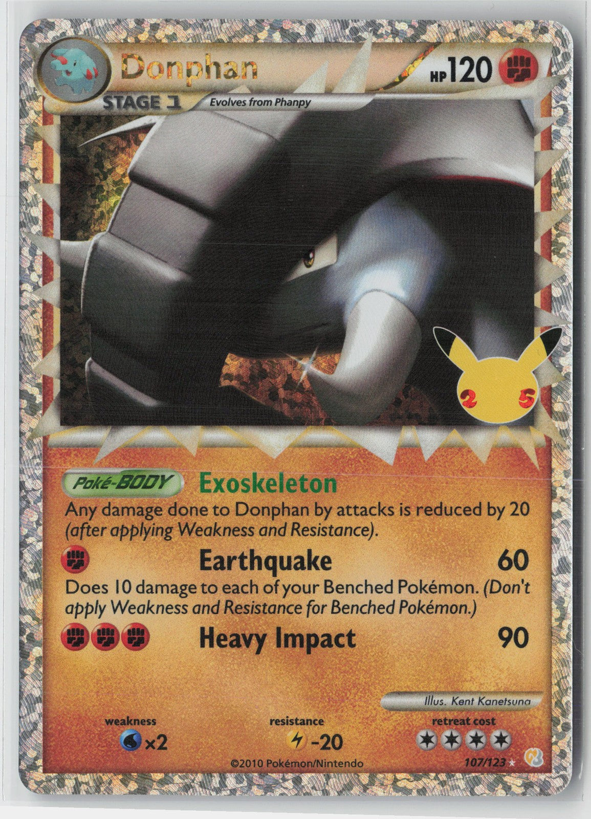 Donphan (Prime) Classic Collection Celebrations: Classic Collection 107/123 NM