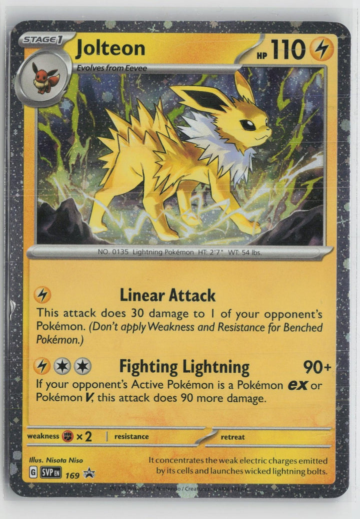 Jolteon (Cosmos Holo) 169 Holo Rare Scarlet & Violet Promo Pokemon NM0