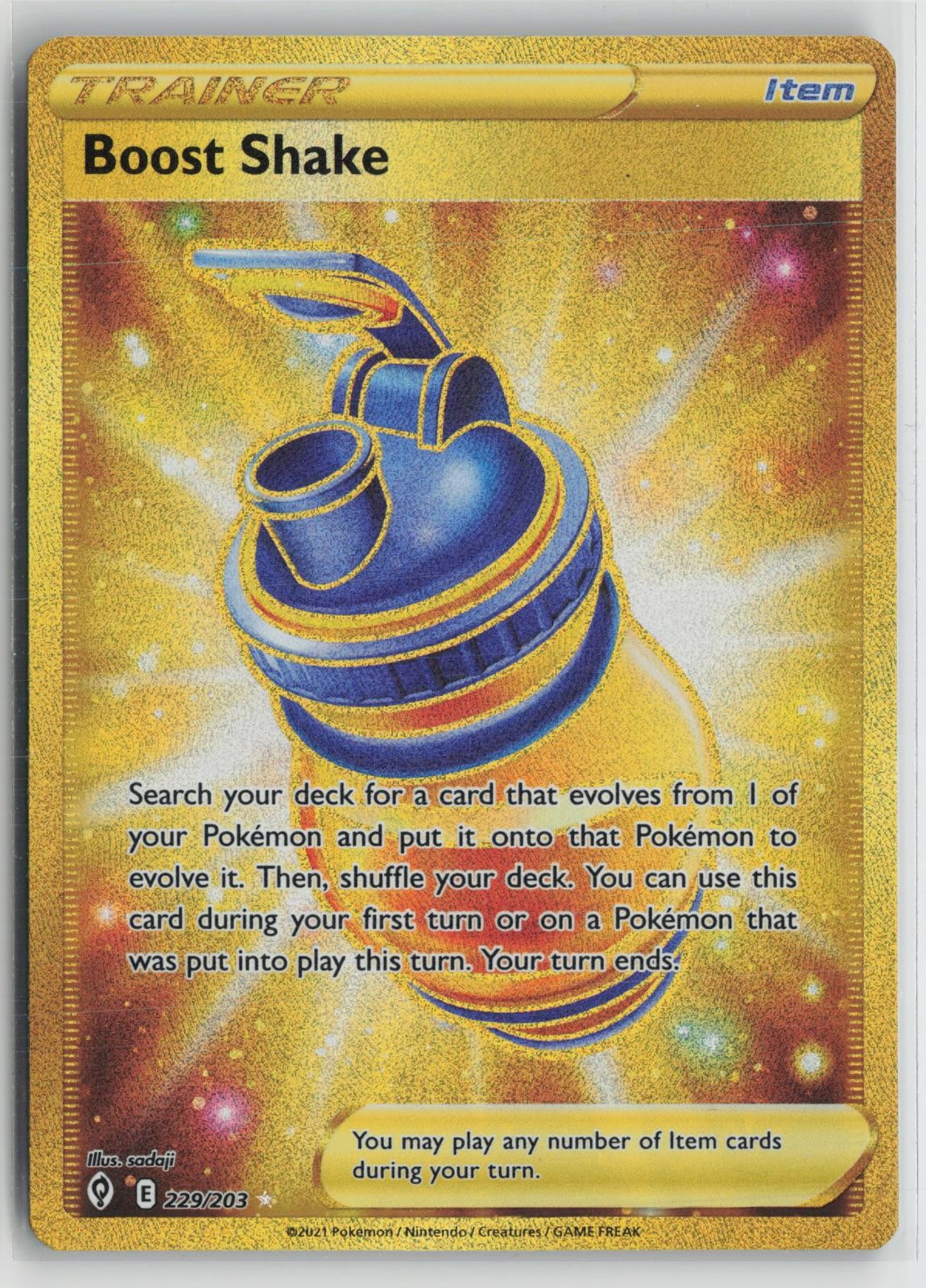 Boost Shake 229/203 Secret Rare Evolving Skies Pokemon NM