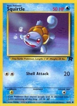Squirtle 68/82 Team Rocket RO Common mint 68 Pokemon
