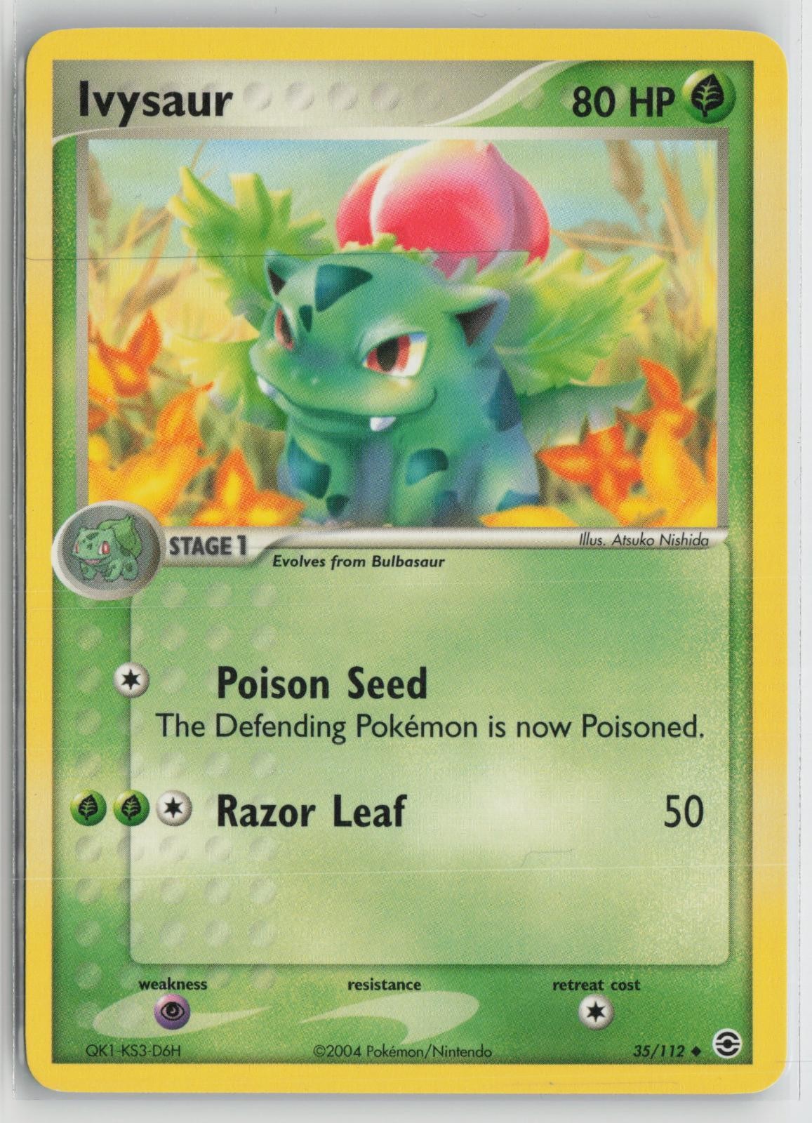 Ivysaur 35/112 Uncommon FireRed & LeafGreen Pokemon NM