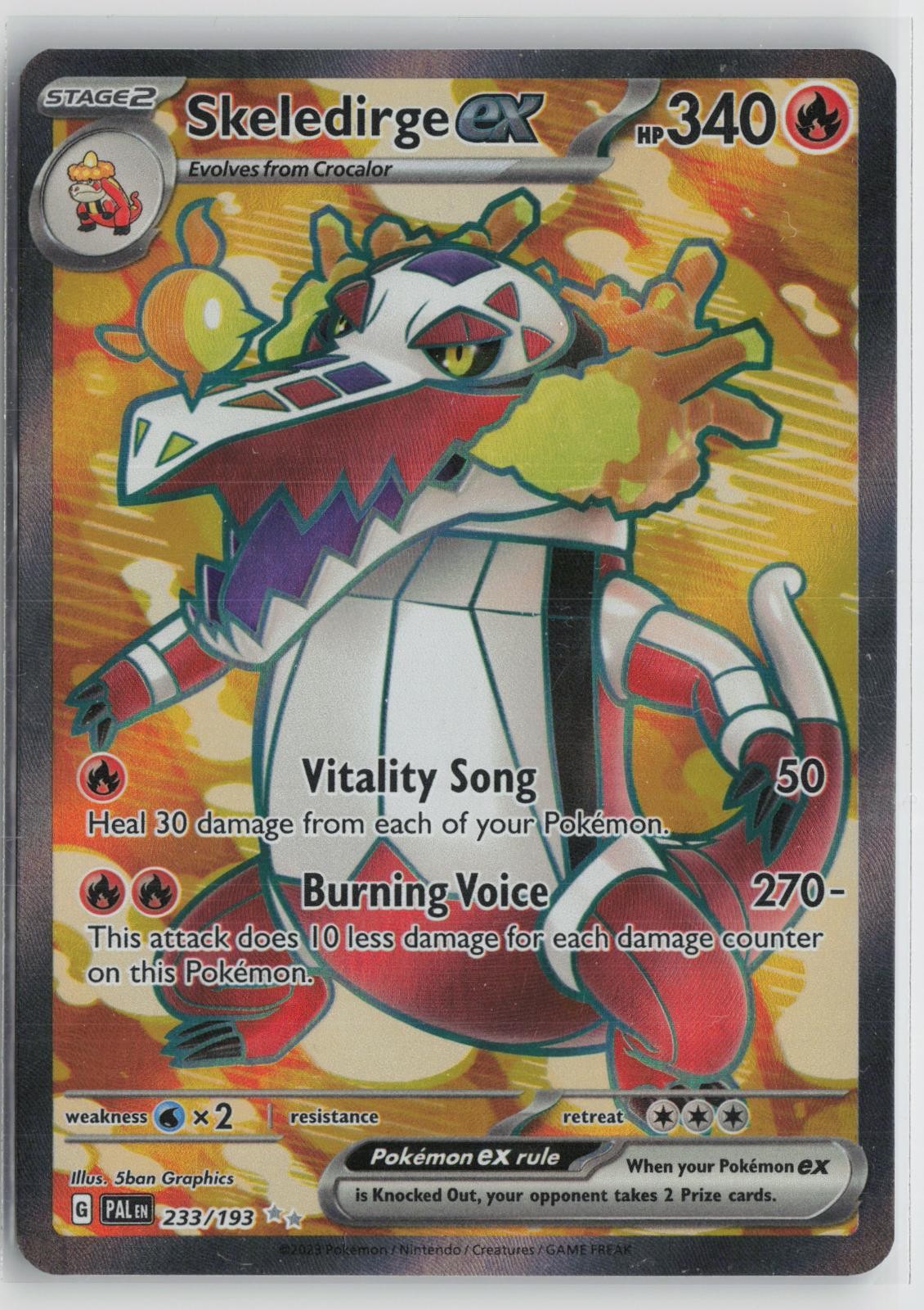 Skeledirge ex 233/193 Ultra Rare Paldea Evolved Pokemon NM