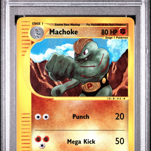 Machoke 85 Pokemon Expedition Rev Foil 85/165 PSA 10 Pop 12 2002 Reverse Holo RH