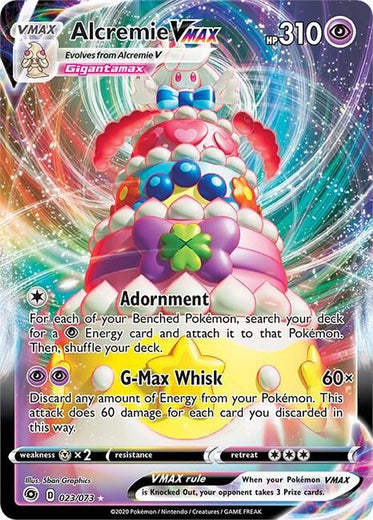 Alcremie VMAX Ultra Rare Champion's Path 23/73 NM