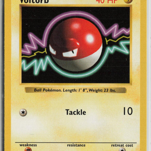 Voltorb 67/102 Common Base Set Shadowless Pokemon NM0